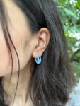 “Estilion hoop earrings” 2pcs set