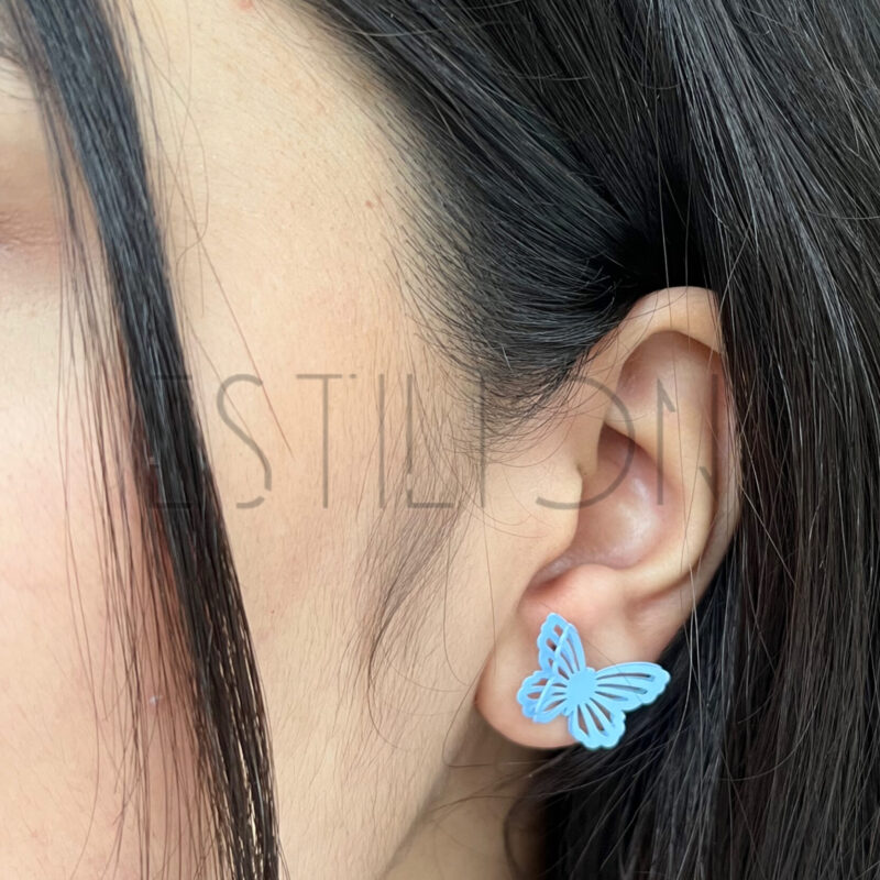 “Estilion butterfly earring” 2pcs set